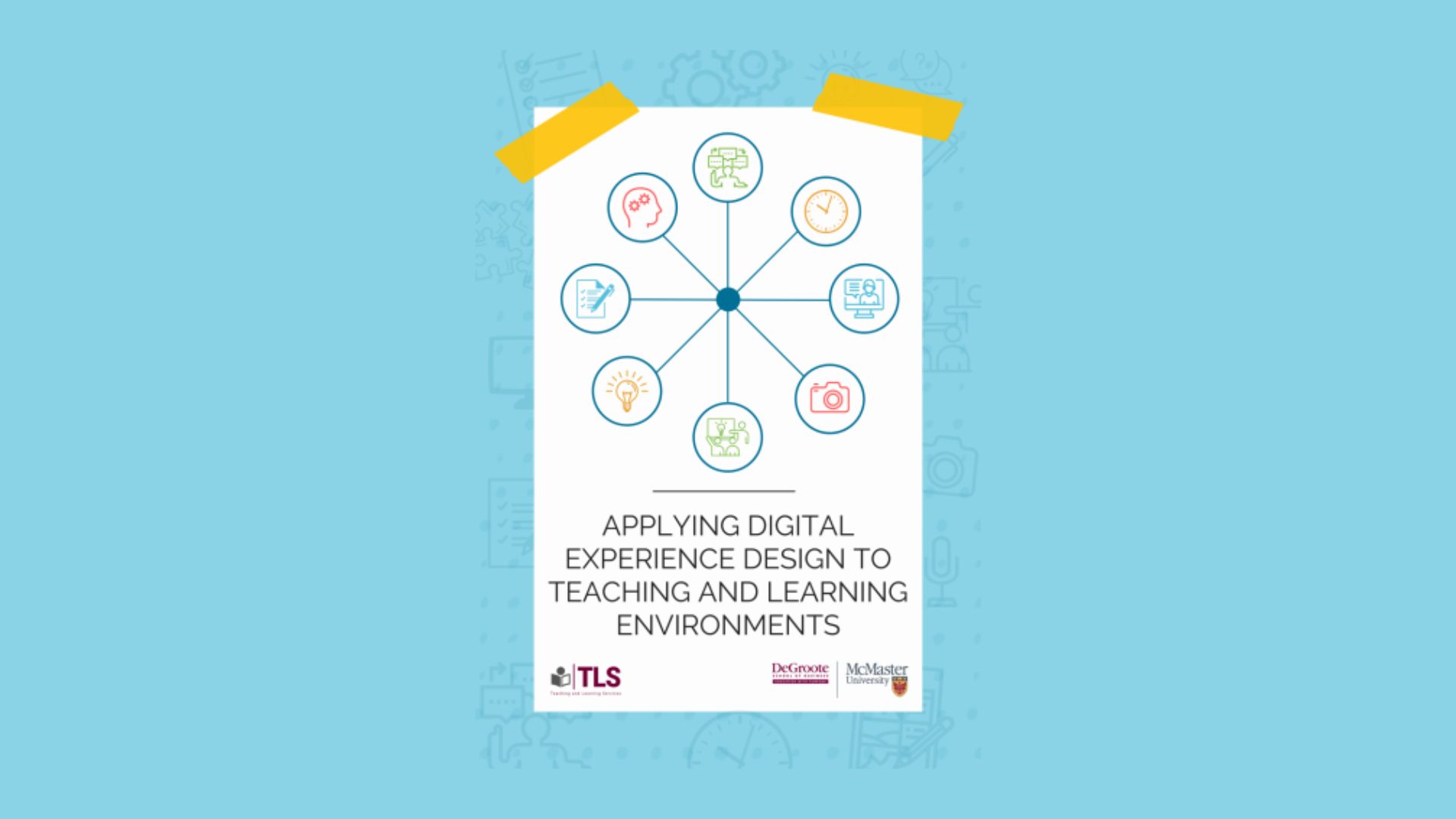 Publication cover with icons linked to the center, titled